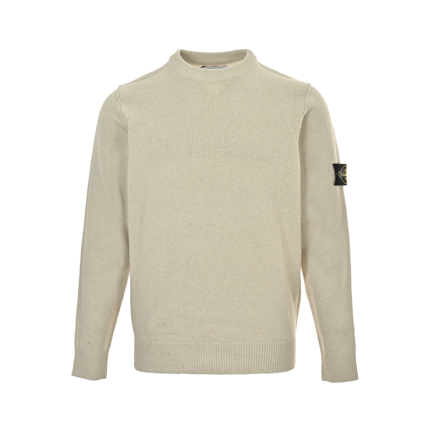 Crew-neck knit sweater